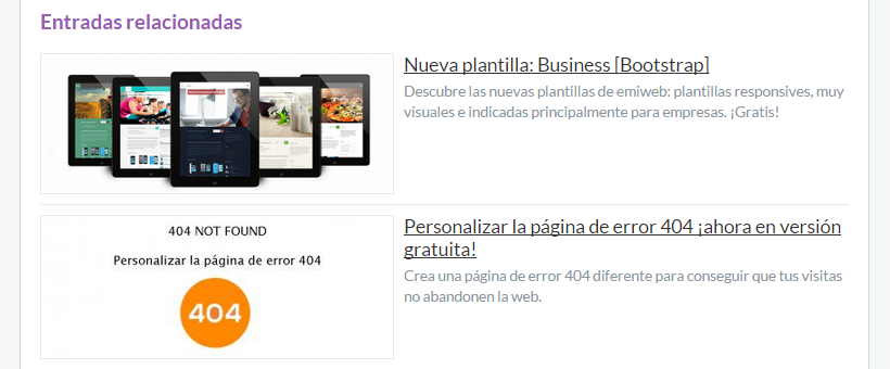 Entradas relacionadas en el blog