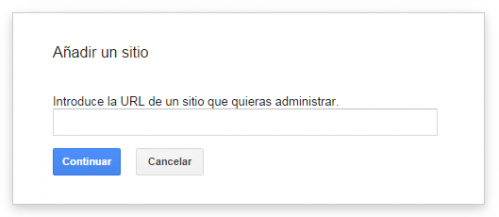 Añadir search console