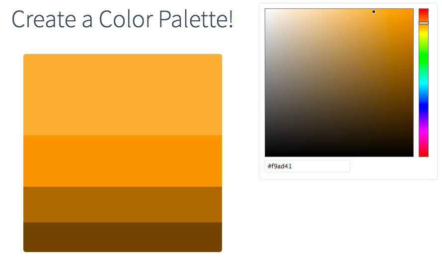 Color palette