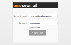 Conexion webmail