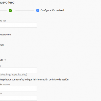 Configuración de feed