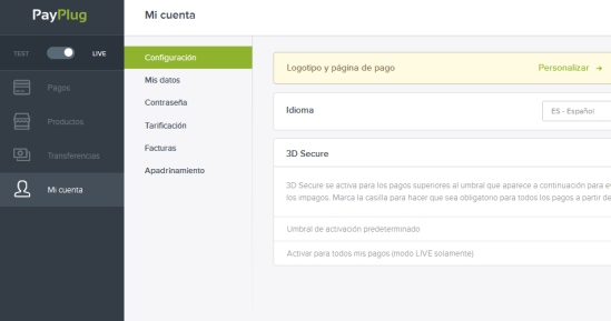 Configuracion payplug