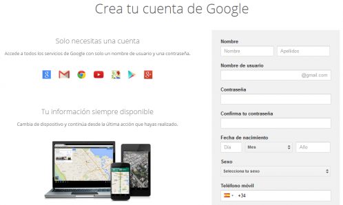 Cuenta google