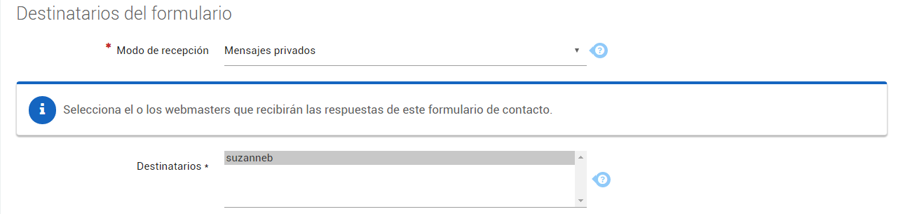 Destinario privado