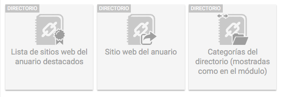 Widgets directorio