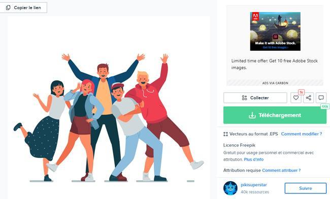 Descargar una imagen de Freepik