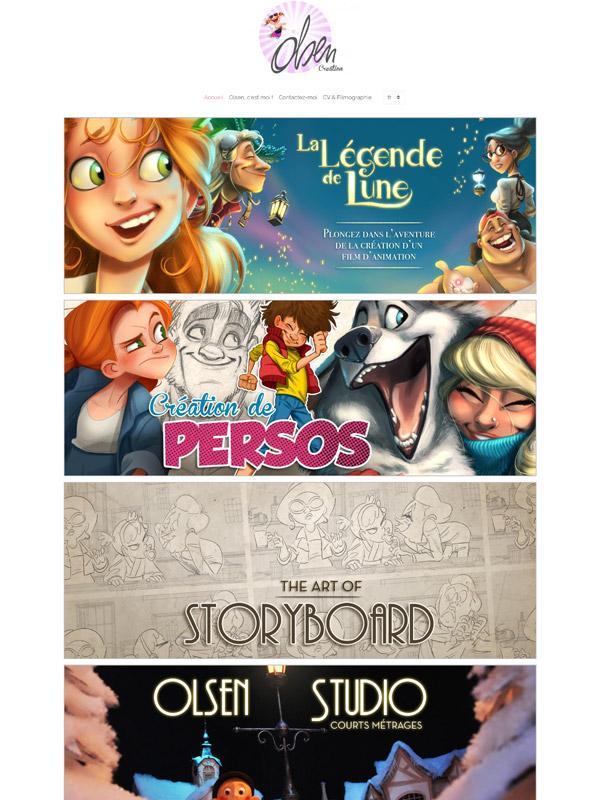 Web de artista Olsen Création