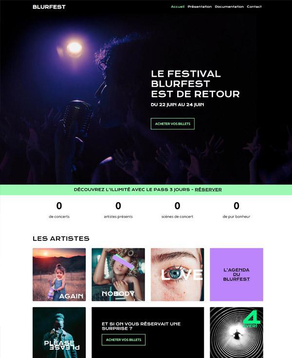 Plantilla Blurfest