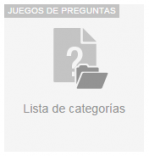 Lista de categorias