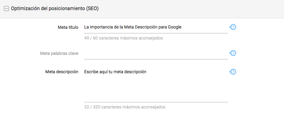 Posicionamiento seo