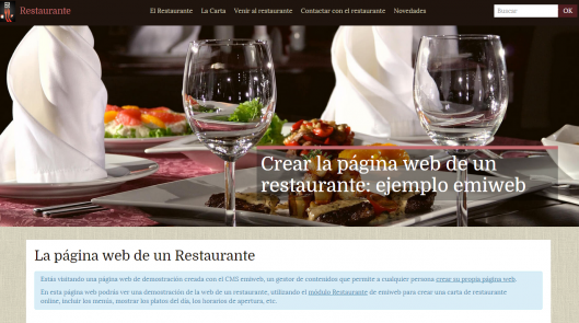 Restaurante pagina web