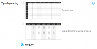 Ningún planning