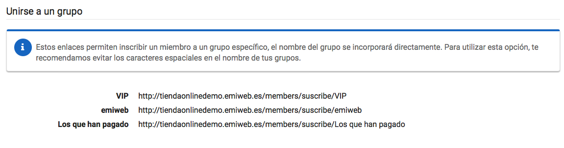 Unirse a un grupo